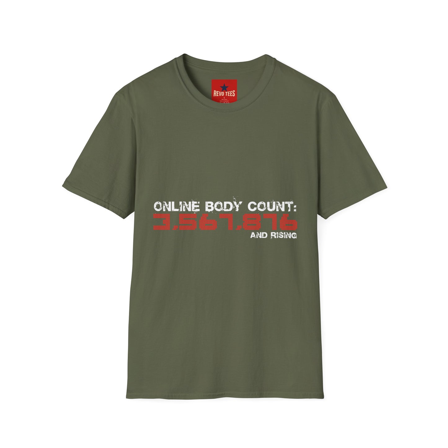 Online Body Count - Unisex Softstyle T-Shirt