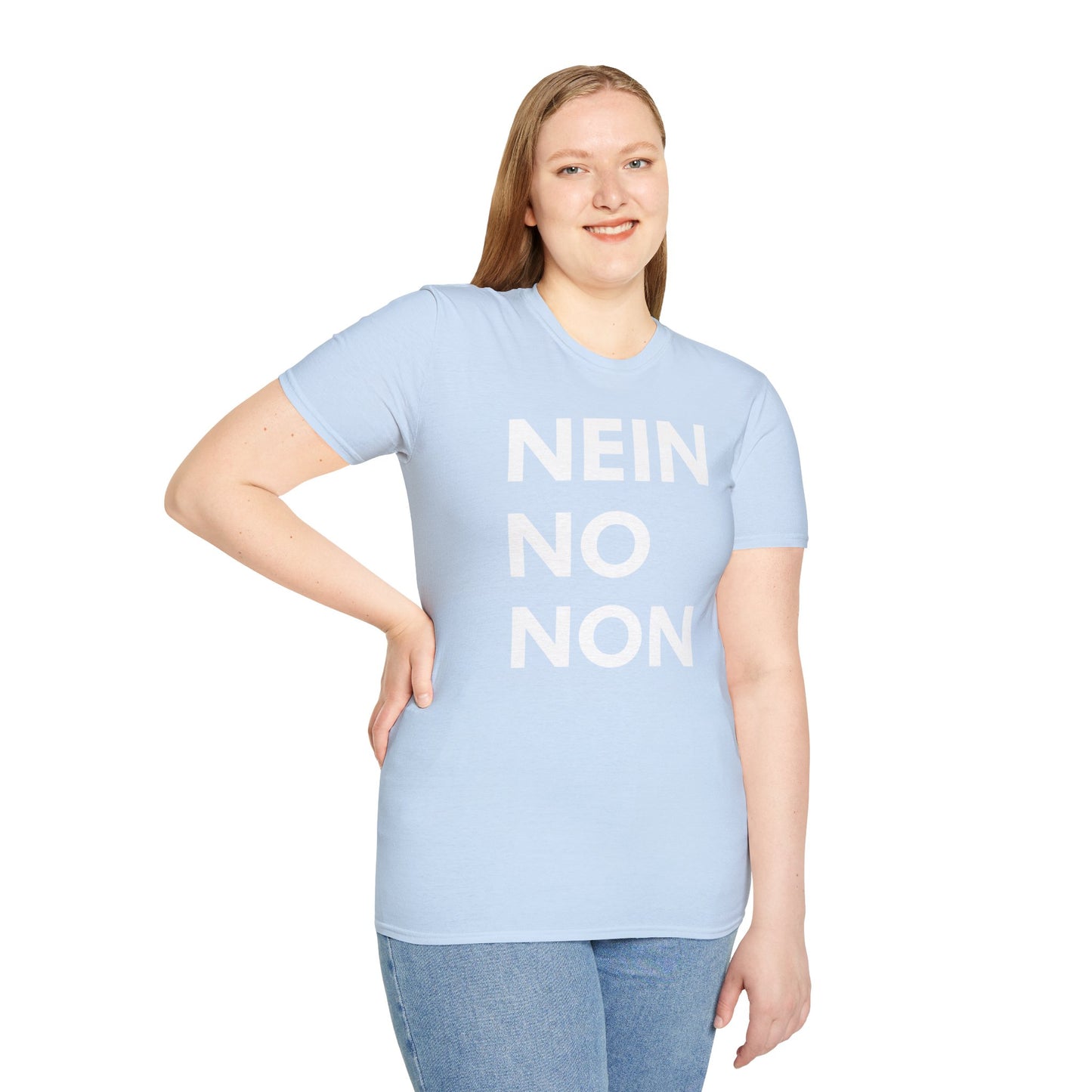 Nein / No Graphic T‑Shirt — Bold Bilingual Statement Tee