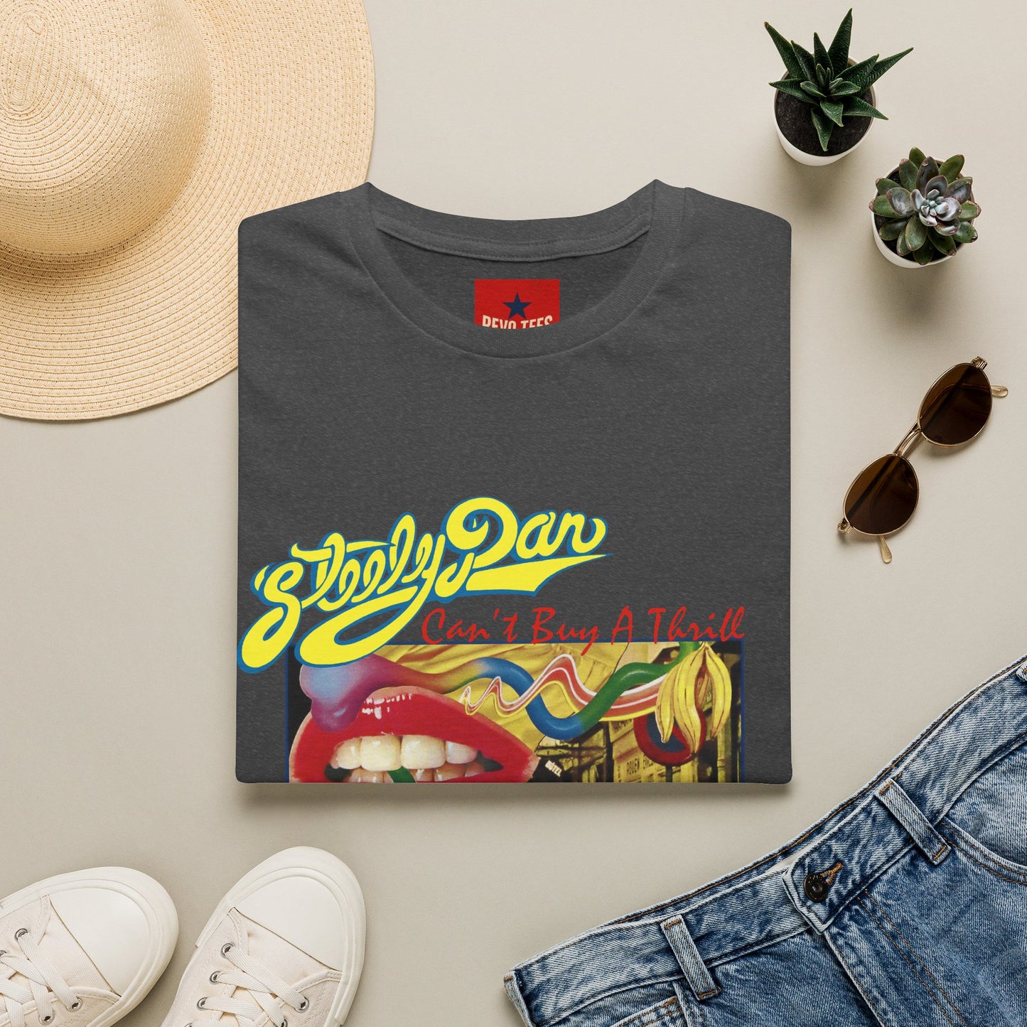 Steely Dan "Can't Buy a Thrill" Retro Album Art T-Shirt