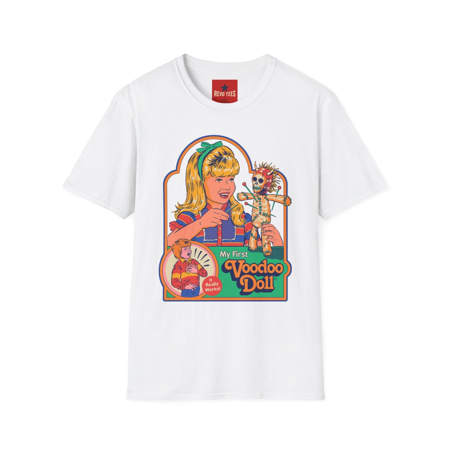 Voodoo Doll Retro Graphic T-Shirt — Vintage Doll Horror Tee