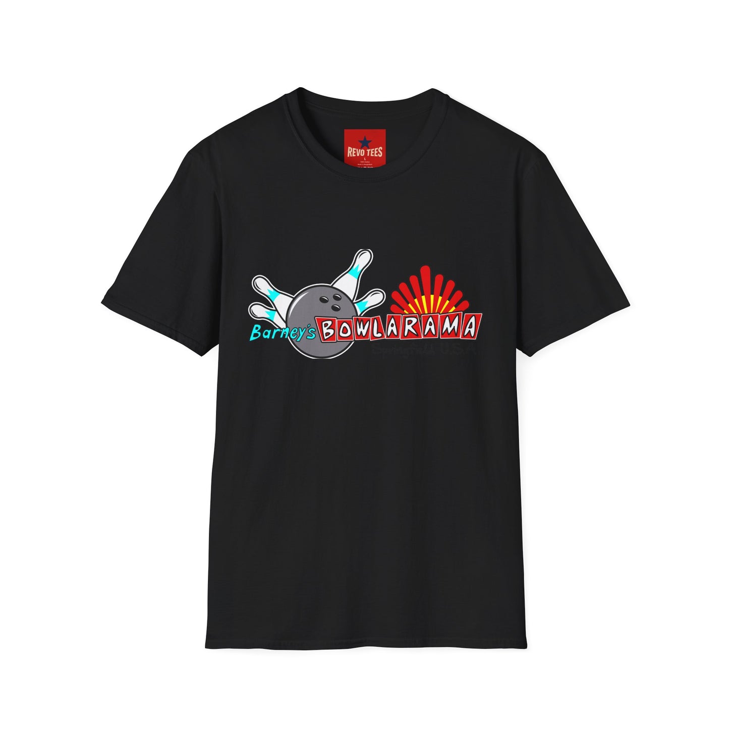 Bowlarama Vintage Bowling T-Shirt — "Barney's Bowlarama Springfield U.S.A." Retro Alley Tee