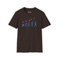 Revotees Evolution of Man Holding Balloon Funny Retro Evolution Graphic T-Shirt - alternate view 3