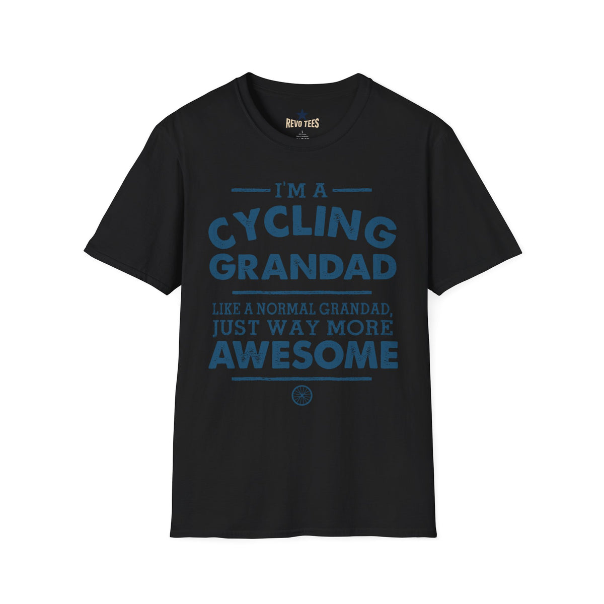 Revotees Cycling Grandad Im a Cycling Grandad Funny Gift for Grandpa T-Shirt - alternate view 2