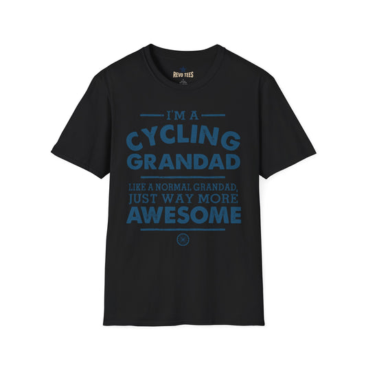 Revotees Cycling Grandad Im a Cycling Grandad Funny Gift for Grandpa T-Shirt - alternate view 2