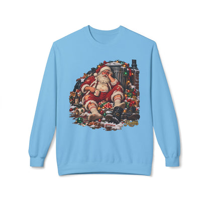 REVOTEES When AI ruins Christmas - Vintage Santa Crewneck Sweatshirt