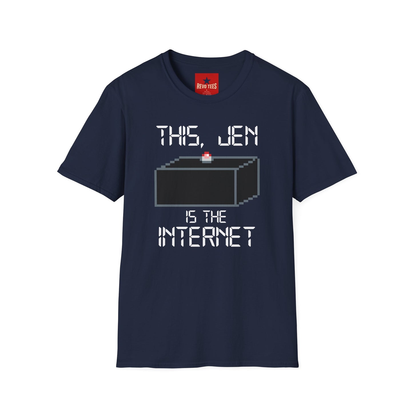 T‑Shirt — "This, Jen Is The Internet" Retro Pixel Tee
