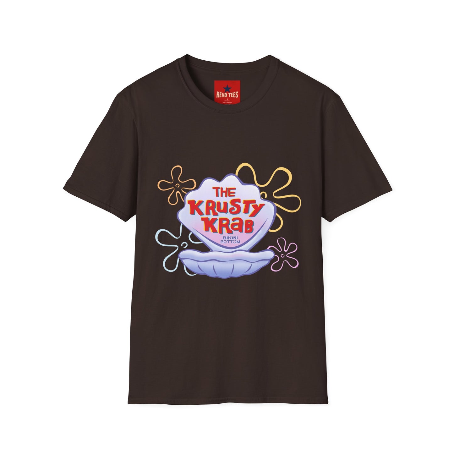 Krusty Krab Logo T-Shirt — Retro Cartoon Seafood Shop Tee