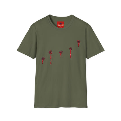 T-Shirt — Minimal Red Drip Eyeballs Graphic Tee