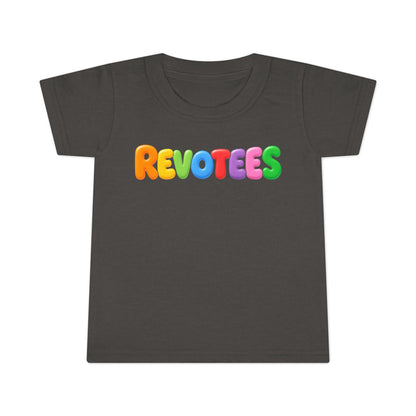 Toddler T-Shirt — Colorful 'REVOTEES' Bubble Letters Kids Tee