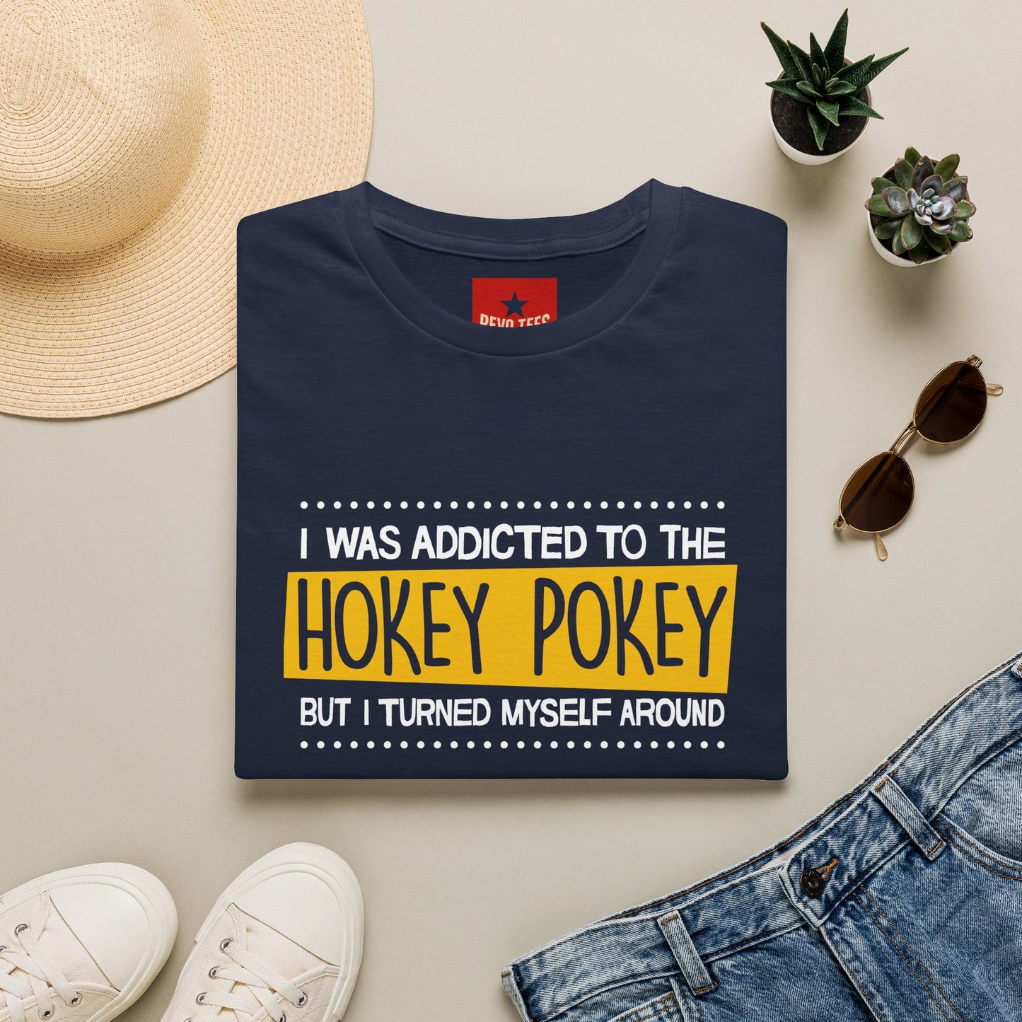 Hokey Pokey Funny T-Shirt — "I Was Addicted to the Hokey Pokey" Graphic Tee