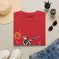 T-Shirt — Banksy Style Soldier with Childlike Doodle Flowers