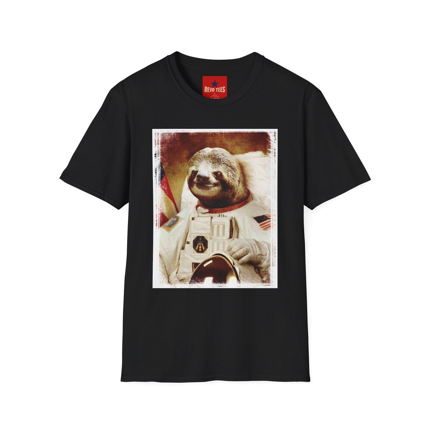 Astronaut Sloth T-Shirt — Retro Space Sloth Graphic Tee