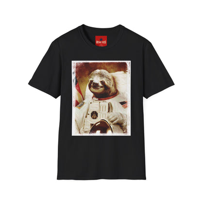 Astronaut Sloth T-Shirt — Retro Space Sloth Graphic Tee