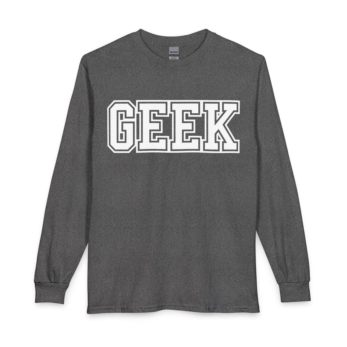 Revotees Geek Long-Sleeve Retro Collegiate Graphic T-Shirt - alternate view 4