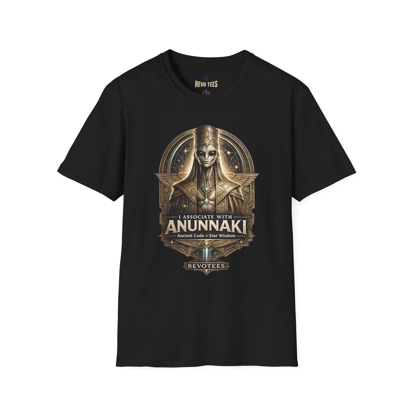 REVOTEES Anunnaki Ancient Alien T-Shirt — Mythology & Extraterrestrial Graphic Tee