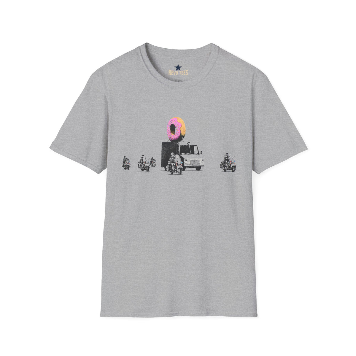 Revotees Banksy Retro Donut Food Truck T-Shirt