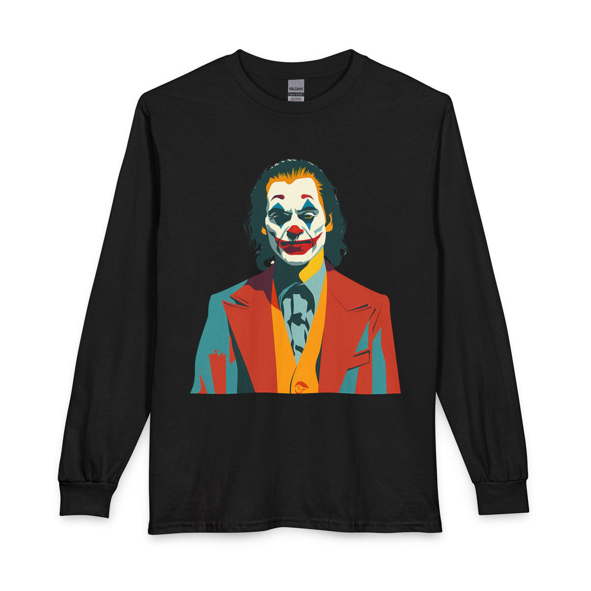 Pop Art The Joker Portrait Long Sleeve Tee