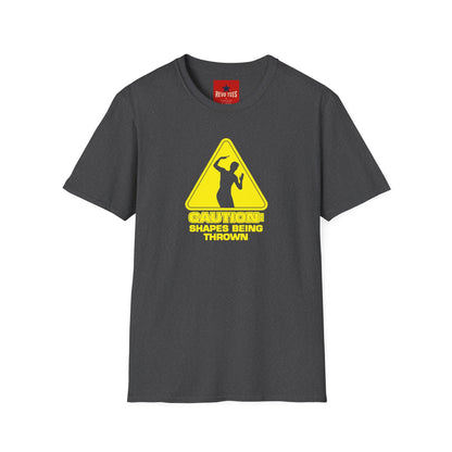 Caution - Throwing Shapes - Unisex Softstyle T-Shirt
