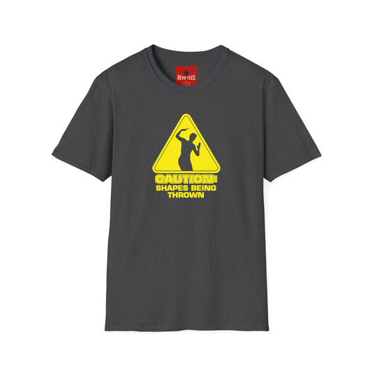 Caution - Throwing Shapes - Unisex Softstyle T-Shirt