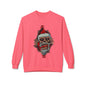 Skull Santa Crewneck Sweatshirt — Horror Christmas Graphic