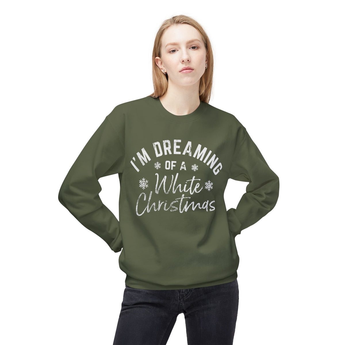 I'm Dreaming of a White Christmas - Lyrics on a Sweatshirt