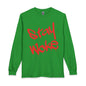 Stay Woke Long Sleeve Tee – Red Blood Graffiti Script Shirt