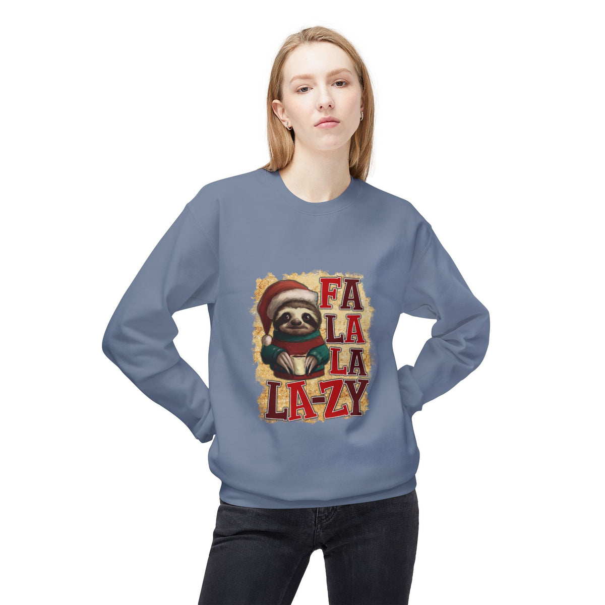 Fa La La La-Zy Sloth Christmas Sweatshirt