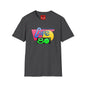 Retro 80s Cafe T-Shirt — Vintage Memphis-Style Neon Graphic Tee
