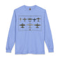 USAF WWII Selection of Military Aircraft Fleet - Long Sleeve Tee