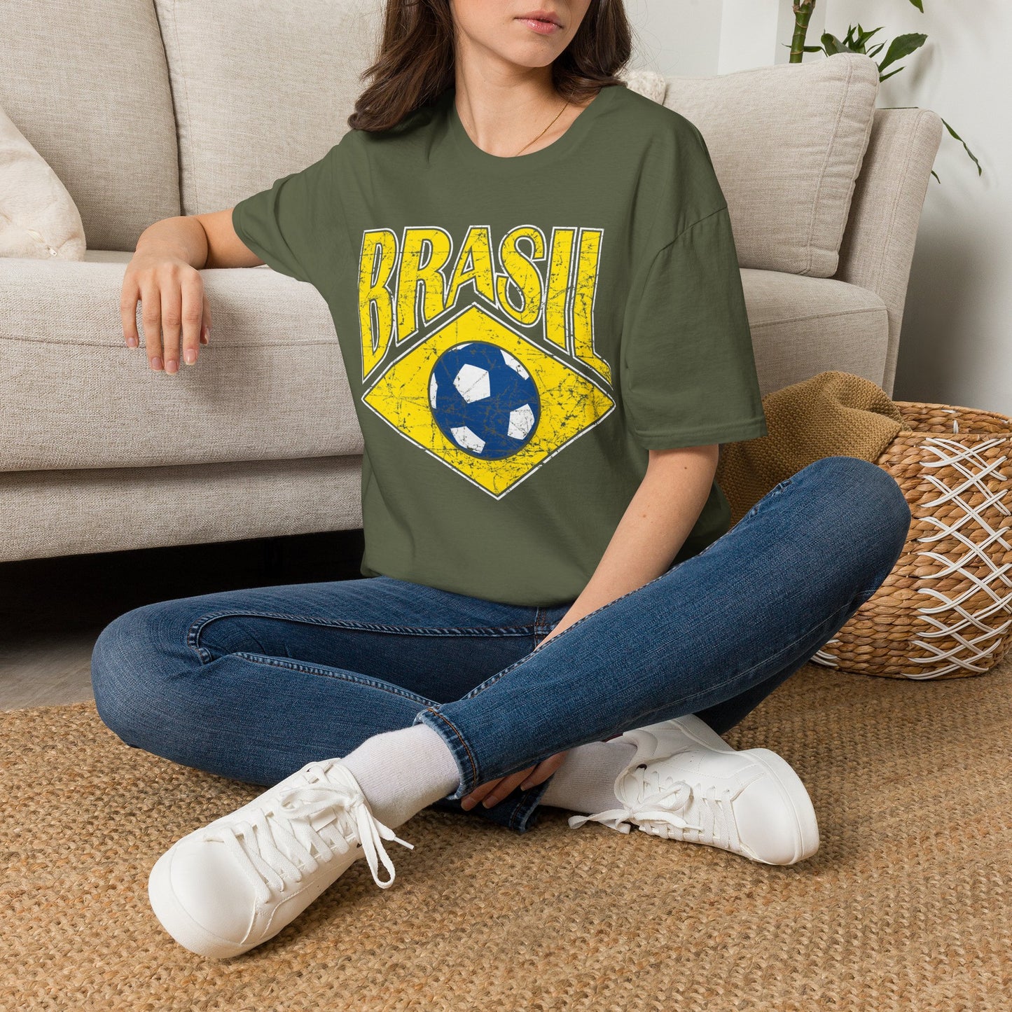 World Cup 2026 - Brasil Soccer T-Shirt — Vintage Brazil Football Tee