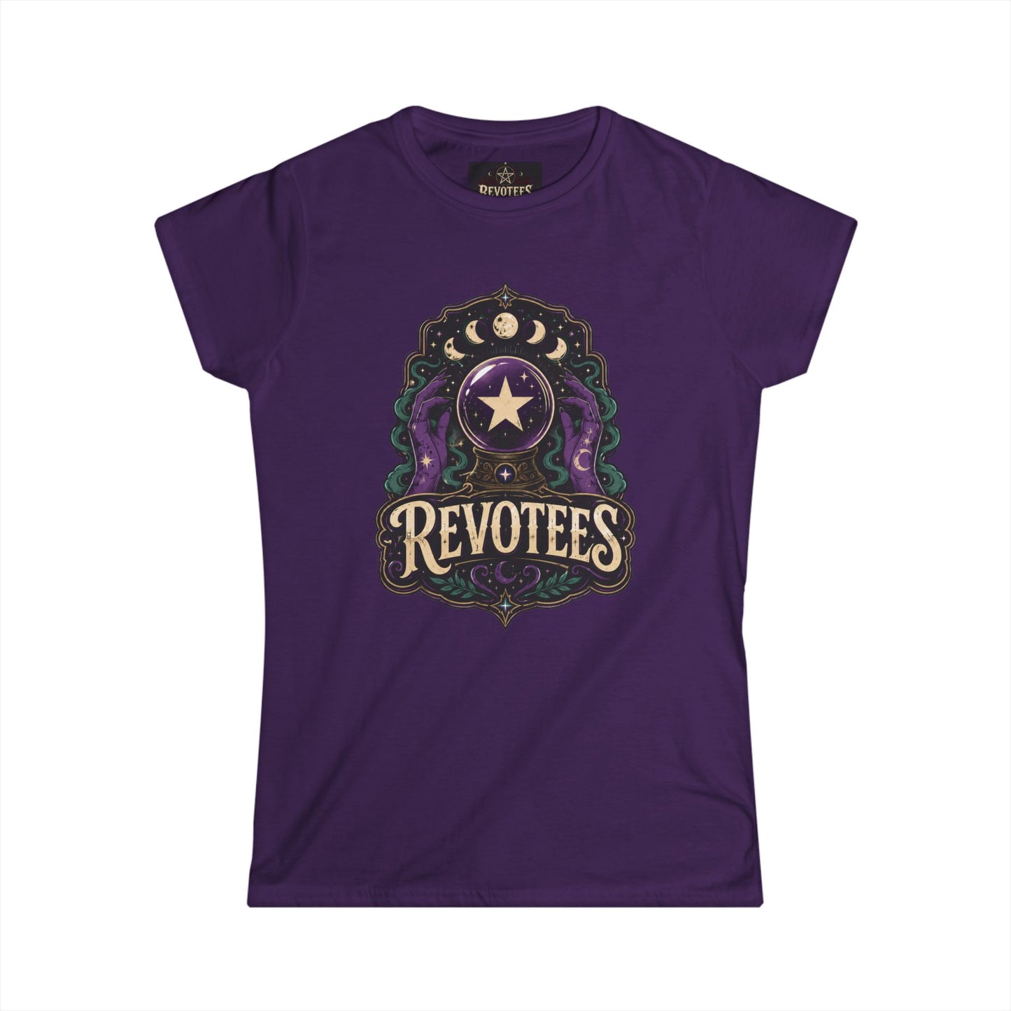 Revotees Mystic Star Women's Tee — Celestial Astrology Graphic Shirt