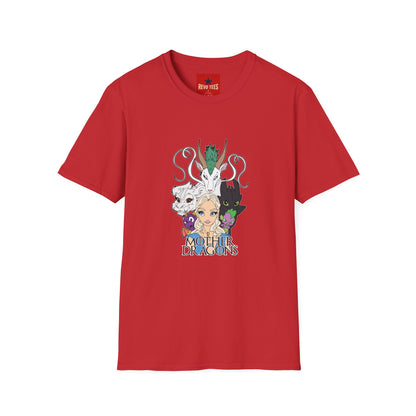 Fantasy Dragon & Beast Portrait T-Shirt — "Daughters of Dragons" Graphic Tee