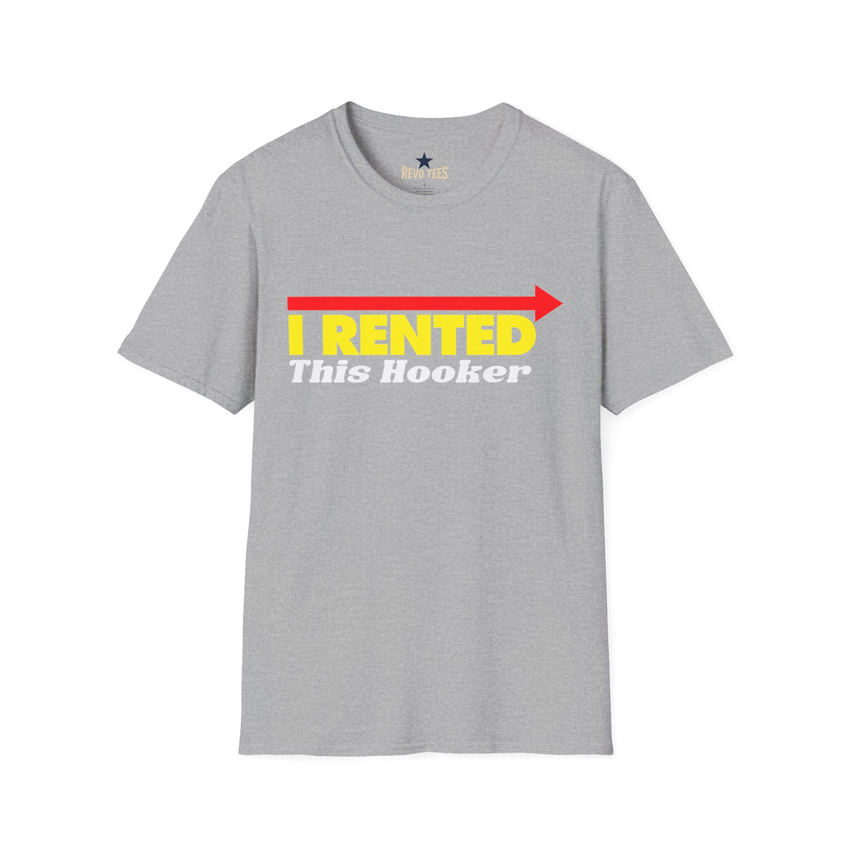 Revotees Novelty I Rented This Hooker Funny Party Shirt T-Shirt - alternate view 2