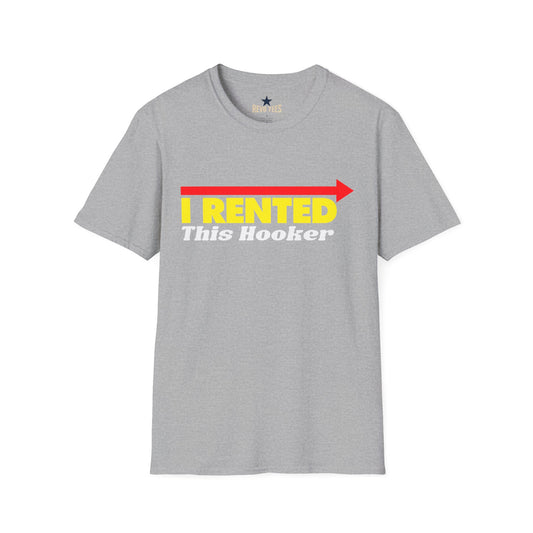 Revotees Novelty I Rented This Hooker Funny Party Shirt T-Shirt - alternate view 2