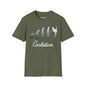 Revotees Evolution of Guitarists Unisex Softstyle T-Shirt - alternate view 3