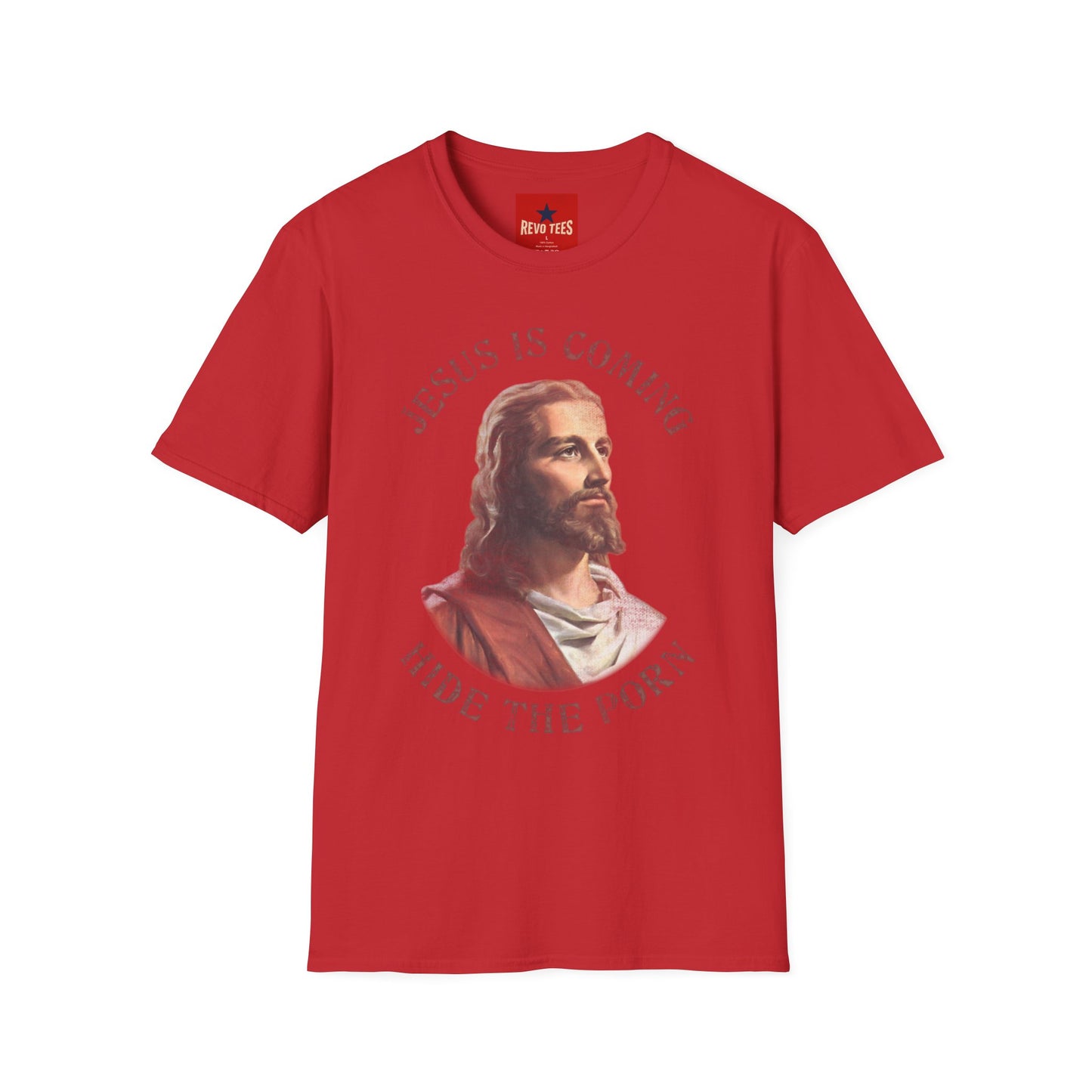 Jesus Is Coming T‑Shirt — Vintage Portrait Christian Faith Tee