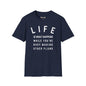 Revotees Life Is What Happens Unisex Softstyle T-Shirt - alternate view 8
