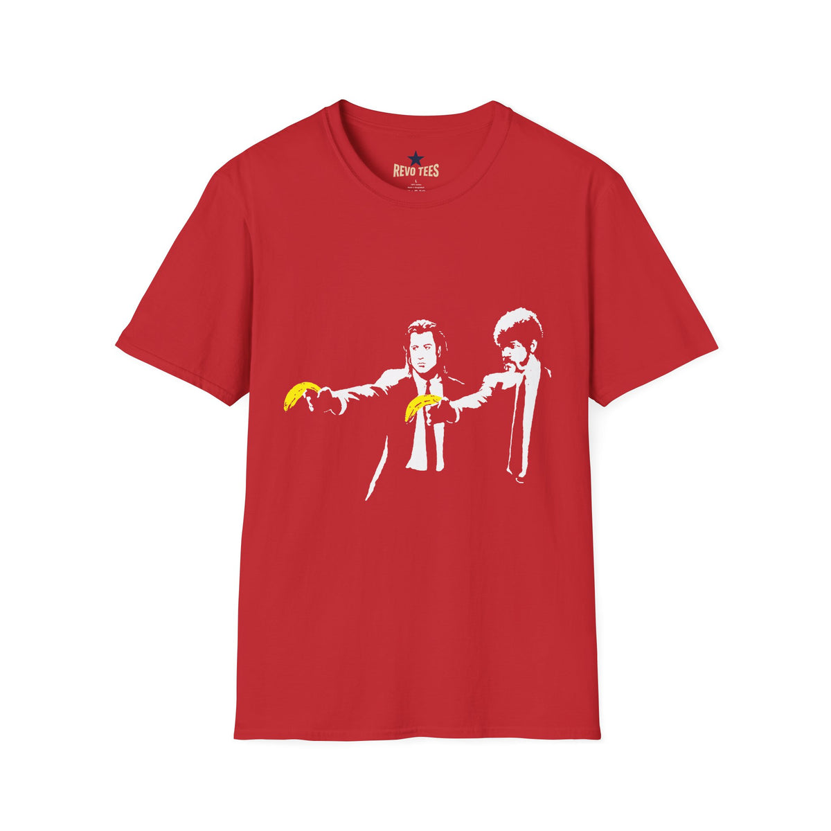 Revotees Banksy Pulp Fiction Banana Standoff T-Shirt - alternate view 8
