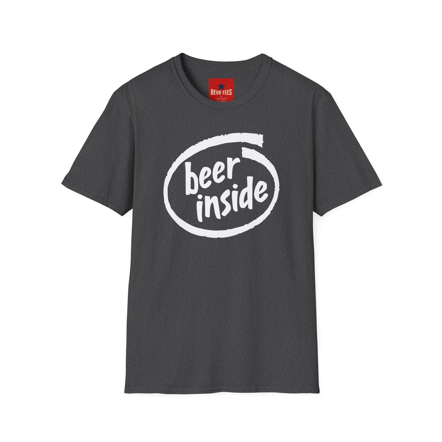 Beer Inside T-Shirt — Funny Craft Beer Logo Tee for Beer Lovers