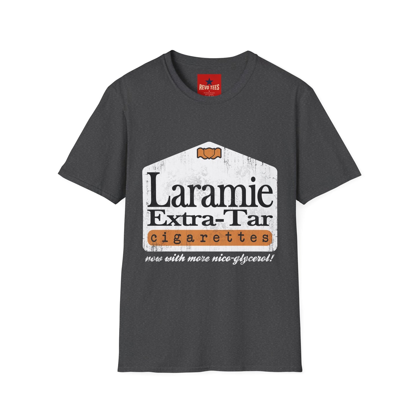 Laramie Vintage Cigarette Logo Tee - Retro Graphic T-Shirt