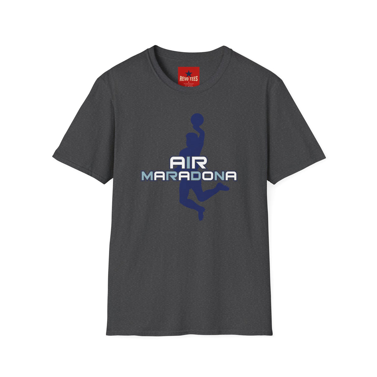 Revotees Air Maradona Retro Soccer Silhouette T-Shirt - alternate view 7