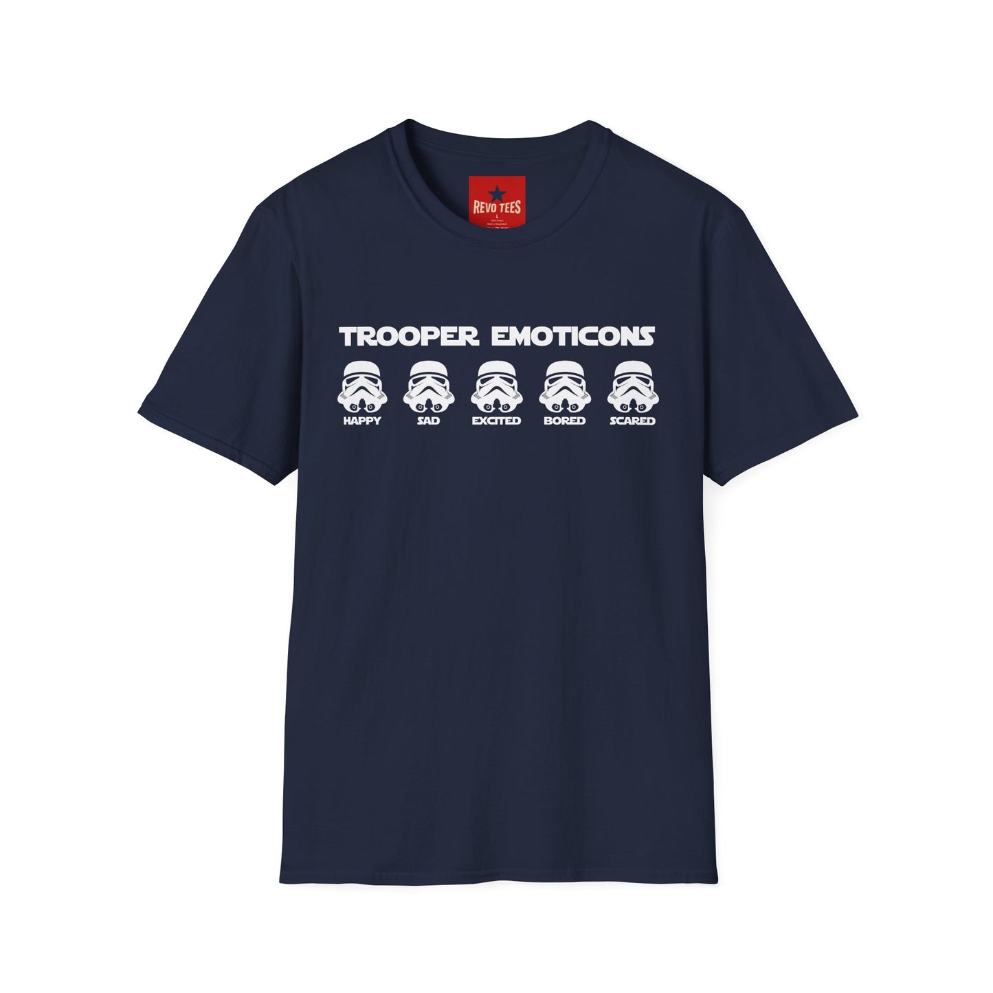 Trooper Emoticons T-Shirt — Funny Stormtrooper Emoji Graphic Tee