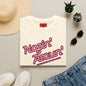 Nozin' Aroun' T‑Shirt — Retro Pink Script Casual Tee