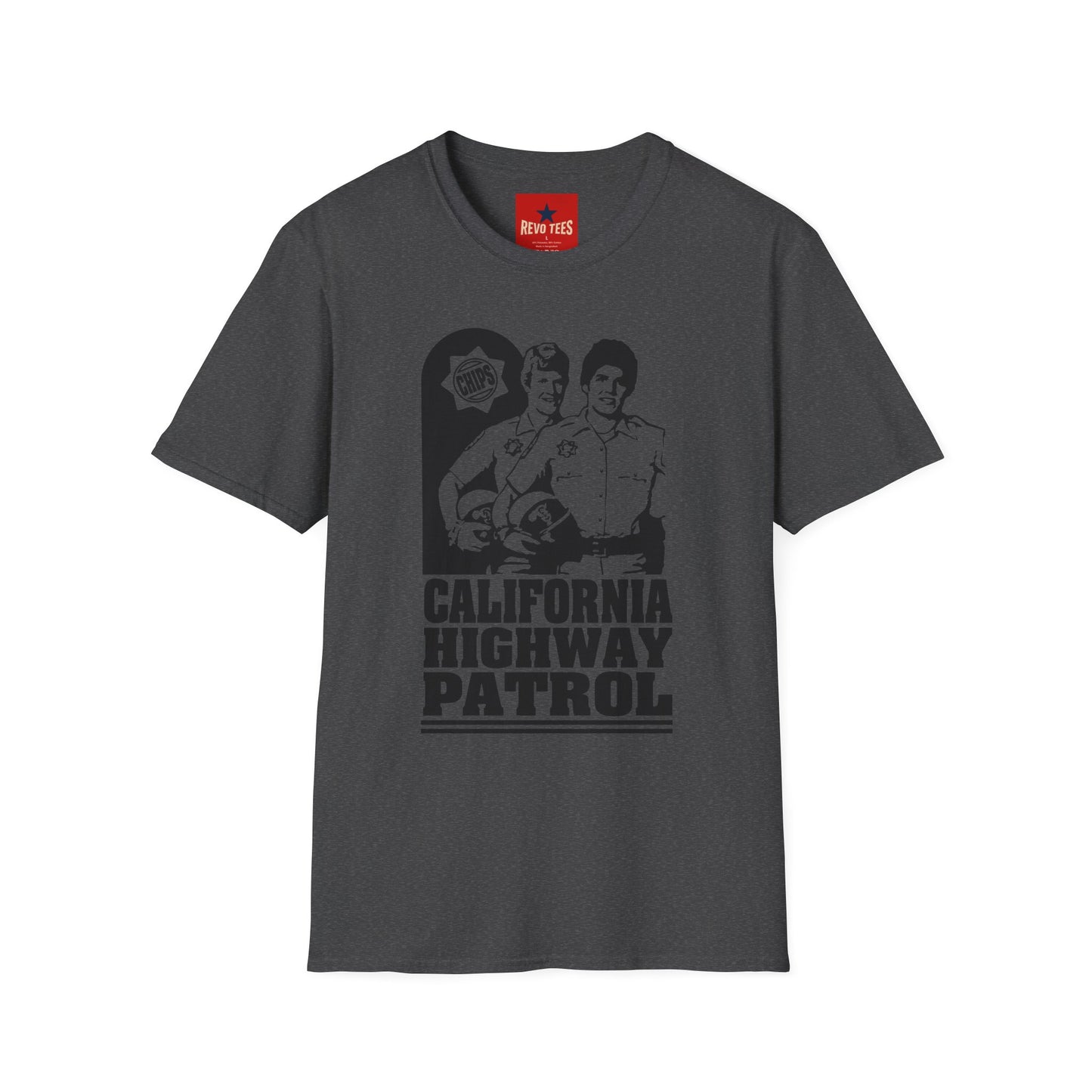 California Highway Patrol Vintage Tee — CHiPs Retro Police Graphic T-Shirt