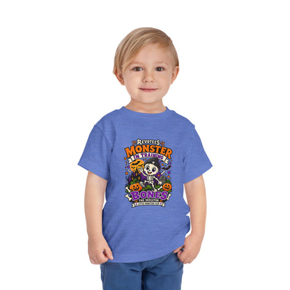REVOTEES Toddler Tee — "Monster in Training" Cute Skeleton Halloween Shirt