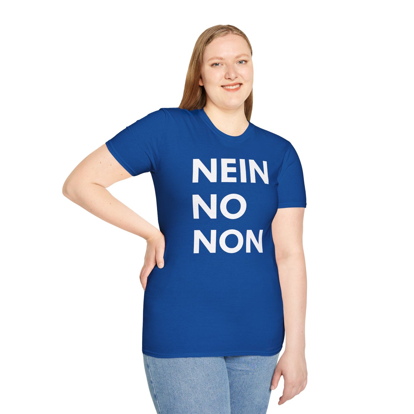 Nein / No Graphic T‑Shirt — Bold Bilingual Statement Tee