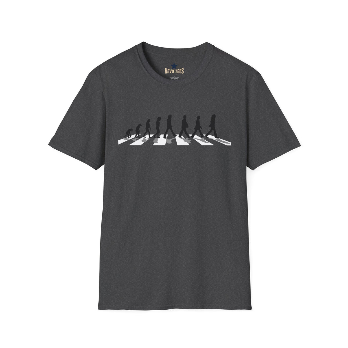 Revotees Evolution of Abby Road the Beatles Unisex Softstyle T-Shirt - alternate view 5