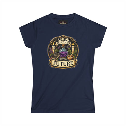 Revotees Fortune Teller Ask Me About Your Future Mystic Crystal Ball Womens T-Shirt - alternate view 12