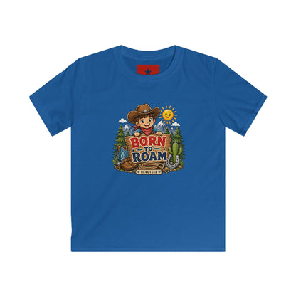 Kids T-Shirt – "Born to Roam" Cute Cowboy Adventure Tee for Little Explorers