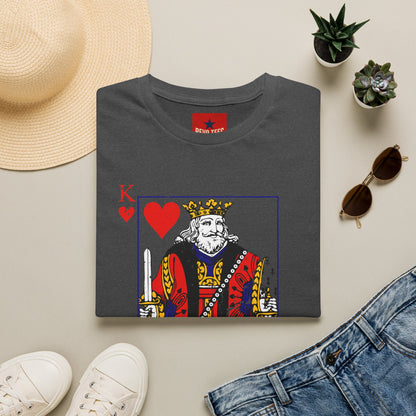 King of Hearts T-Shirt — Vintage Playing Card Graphic Tee